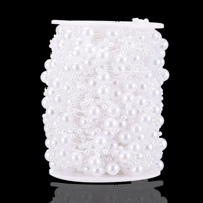 Bingcute 66 Feet Fishing Line Artificial Pearls String Beads Chain Garland Flowers Wedding Party Decoration,Party Supplies