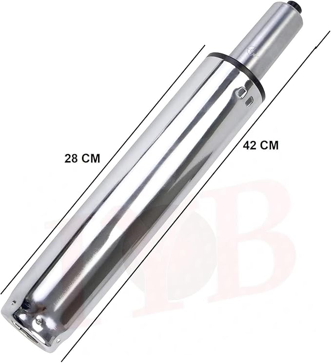 IYB-Office Chair Gas Lift Pneumatic Cylinder Replacement - Universal Size, Heavy Duty Hydraulic (Silver)