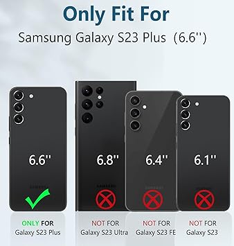FNTCASE for Samsung Galaxy S23-Plus Case: Military Grade Shockproof Protection Mobile Case with Kickstand  Matte Textured Rugged TPU Shell  Drop Proof Protective Phone Cover for Galaxy S23