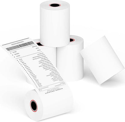 3-1/8 x 230ft Thermal Receipt Paper Rolls, Cash Register Paper Rolls, Thermal Paper for Cash Register/POS Terminals (5 Rolls)