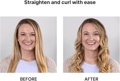 L'ANGE HAIR Aplatir Ceramic 1" Flat Iron  Adjustable Temp  Dual Voltage Hair Straightener  Tourmaline-Infused Plates for Smooth, Frizz-Free Styling  1 Inch Styling Tool (Blush)