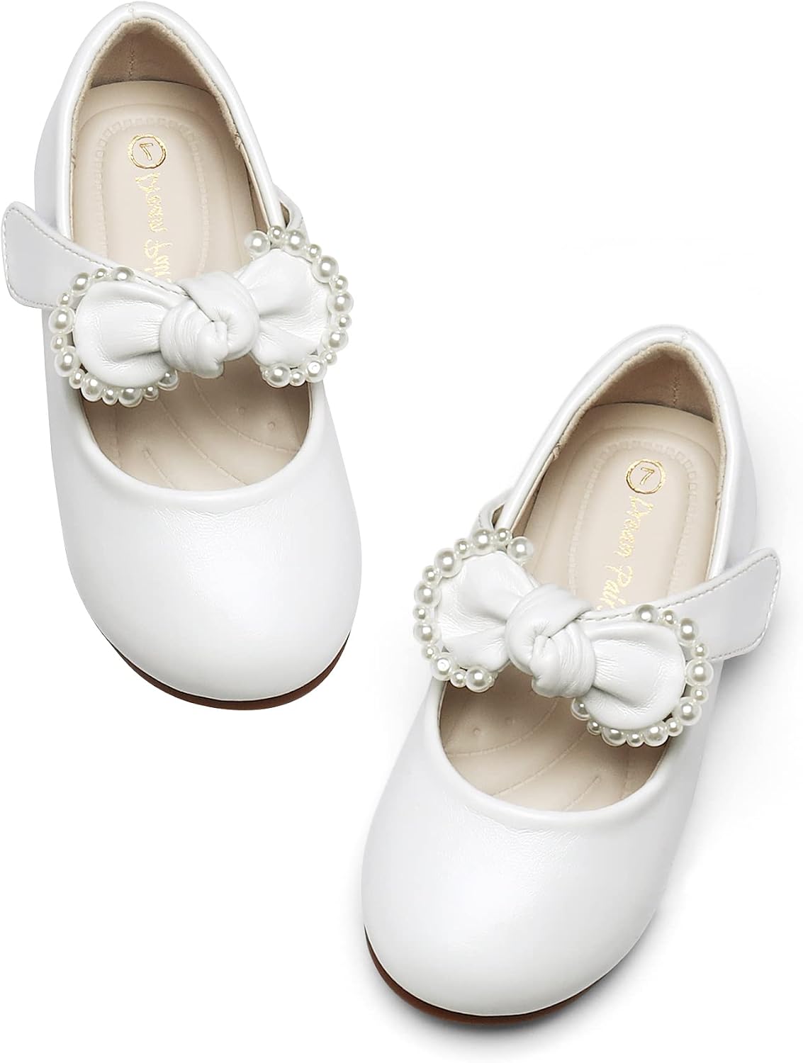 Size 11-Little Kid, DREAM PAIRS Toddler Flower Girl Dress Shoes Little Girls Mary Janes Ballet Flats Ballerina Shoes Wedding Party