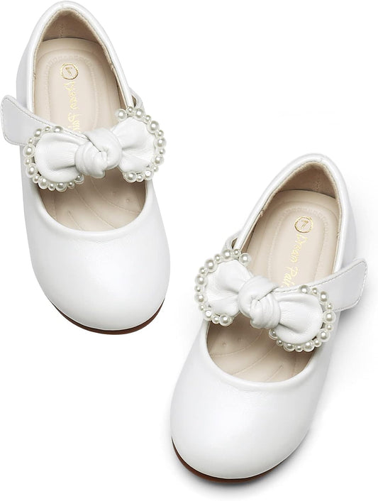 Size 11-Little Kid, DREAM PAIRS Toddler Flower Girl Dress Shoes Little Girls Mary Janes Ballet Flats Ballerina Shoes Wedding Party