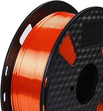 Silk Orange PLA Filament 1.75 mm 3D Printer Filament FDM Printing Materials 1KG 2.2LBS Spool Silky Shiny Shine Gold Silver Copper Green Orange PLA HZST3D