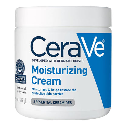 CeraVe Moisturizing Cream 19oz, Body and Face Moisturizer for Dry Skin, Body Cream with Hyaluronic Acid and Ceramides, Daily Moisturizer, Oil-Free, Fragrance Free, Non-Comedogenic, 19 Ounce ( $1.12 / oz )
