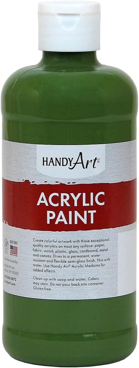 Handy Art Student Acrylic Paint 16 ounce, Green Oxide