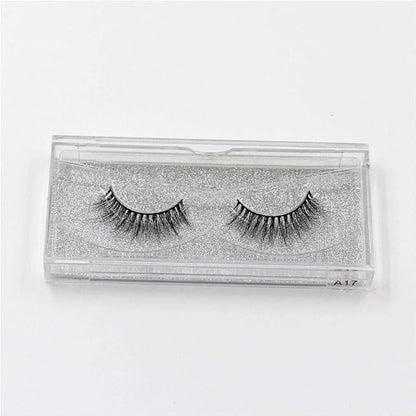 False Eyelashes Mink Eyelashes 3D Mink Lashes High Volume Crisscross False Eyelashes Fluffy Natural Long Lasting Eye Lashes Makeup - (Color: A17)
