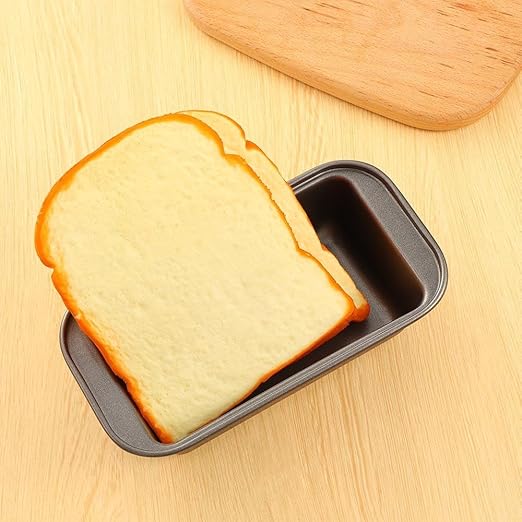 Carbon Steel Nonstick Loaf Pan, Loaf Pan with Easy Grips Handles, Bread Loaf Pan for Home Baking Bread Cake or Pies(M)