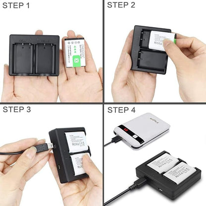 NP-BX1 ENEGON Battery (2-Pack) and Rapid Dual Charger for Sony NP-BX1 and Sony ZV-1, Cyber-Shot DSC-RX100, DSC-RX100 II/III/M4/M5/M6/M7/…£/…¤/…¥/…¦/VA, DSC-RX100M II, HDR-CX405