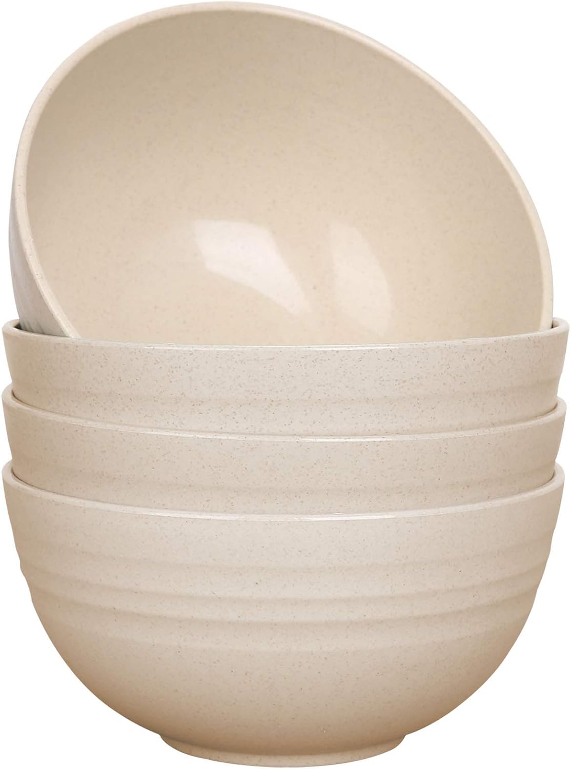 Lucky Zone Unbreakable Wheat Straw Cereal Bowls, 24 oz, Set of 4