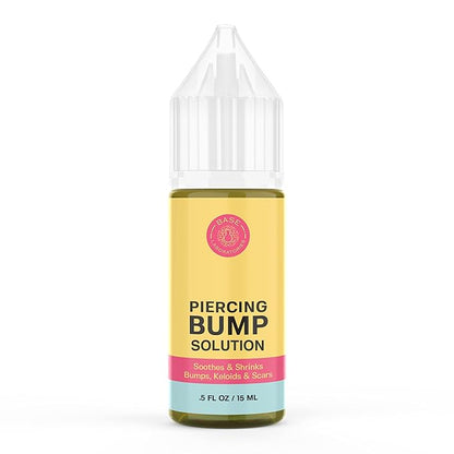 BASE LABORATORIES Piercing Bump Solution  Keloid Bump Removal  Soothing Piercing Aftercare for Piercing Bumps  Keloid Scar Removal  Ear  Nose Keloid Bumps Piercing Aftercare Solution Oil  0.5 oz