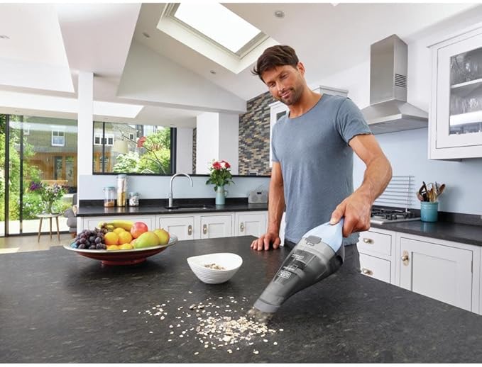 BLACKDECKER dustbuster Cordless Handheld Vacuum Cleaner, Home and Car Vacuum with Crevice Attachment (HNVC215B12)