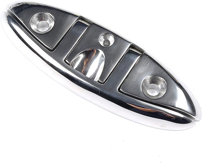 ISURE MARINE Boat Folding Cleat 6" Flip-up Heavy Dock Cleat Marine Grade 316 Stainless Steel