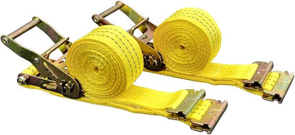2 Pack E-Track Ratchet Straps 2" x15' 4400LB Tie Down