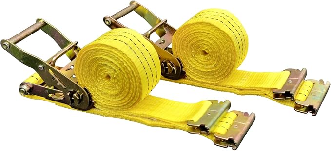 1 Pack E-Track Ratchet Straps 2" x15' 4400LB Tie Down