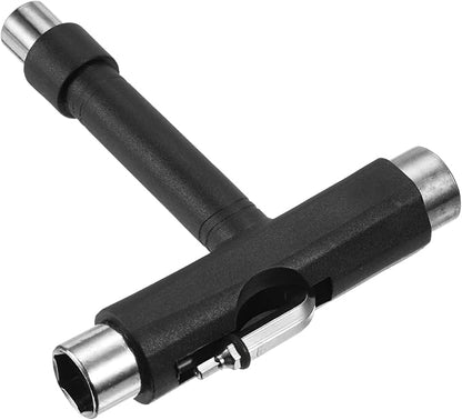 PATIKIL All-in-One Skate Tool, Multi-Function Portable Skateboard Tool T Tool Wrench with L-Type Cross Head Screwdriver