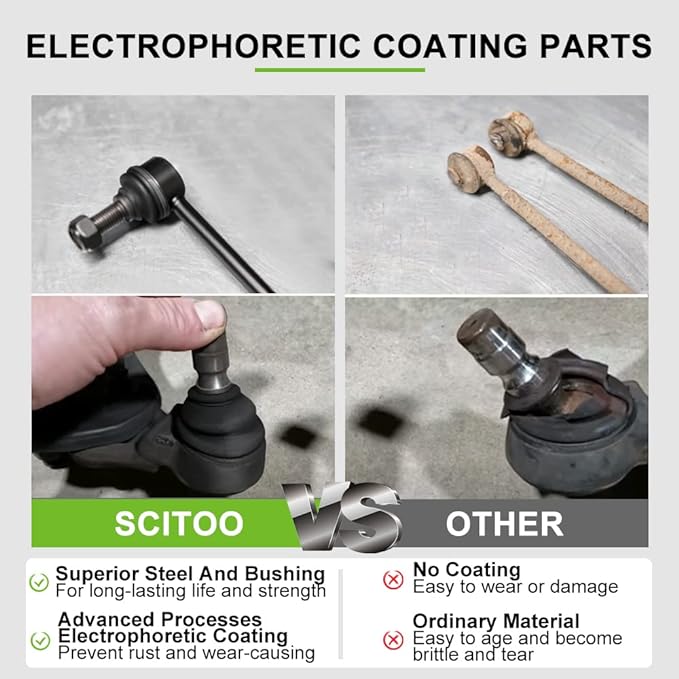 SCITOO 1 Piece Front Suspension K80631 Stabilizer Bar Final Link for Cadillac Escalade for Chevy Astro Avalanche 15002500 Blazer Colorado for GMC Sierra 15001500 HD25002500