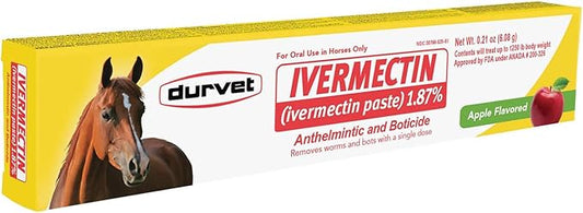Ivermectin Paste Dewormer - 6.08g dose  1.87-Apple flavored
