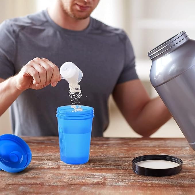 Protein Shaker Bottle w. Classic Loop Top & Stainless Whisk Ball, Classic Shaker Bottle, Best Small Shaker Bottle w. Whisk Ball,16 Oz Kitchen Shaker Bottle-16 Oz,Black