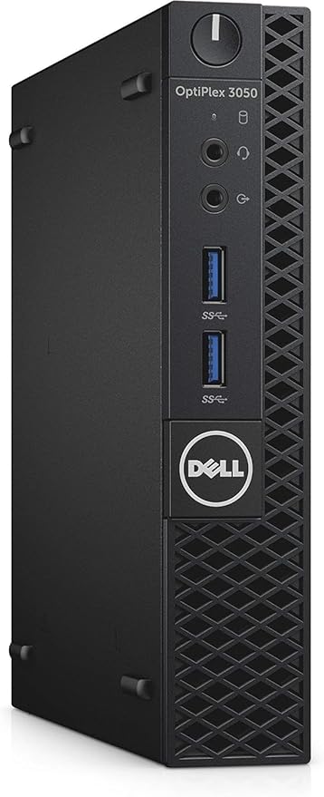 Dell OptiPlex 3050 Micro Form Factor Desktop Computer, Intel Core i5-7500T, 8GB DDR4, 256GB Solid State Drive, Windows 11 Pro (Renewed)