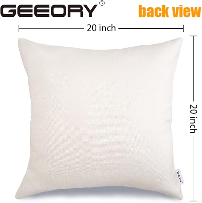 GEEORY Fall Pillow Covers 20x20 Set of 4 for Fall Decor Pumpkin Maple Leaves Sunflower Vase Outdoor Fall Pillows Decorative Throw Pillows Farmhouse Thanksgiving Autumn Cushion Case for Couch A