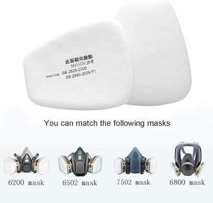 Respirator Filter Replacement Dustproof Filter Cotton Compatible with 620075026800 Respirators (10 PCS)