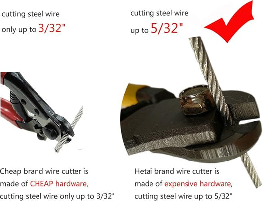 Heavy Duty Wire Cutters Steel Cable Cutter Wire Rope Cutter Aircraft Bicycle Cable Cutter,Up To 532"