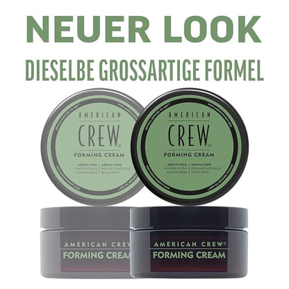 American Crew Men's Hair Forming Cream (OLD VERSION), Like Hair Gel with Medium Hold  Medium Shine, 3 Oz (Pack of 1)