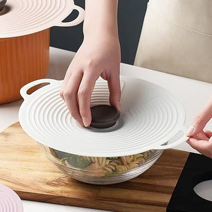 Silicone Bowl Covers Reusable Stretch And Seal Lids Safe In Dishwasher Freezer Different Sizes To Meet Most Containers Food Storage Covers Stretch Reusable, Purple