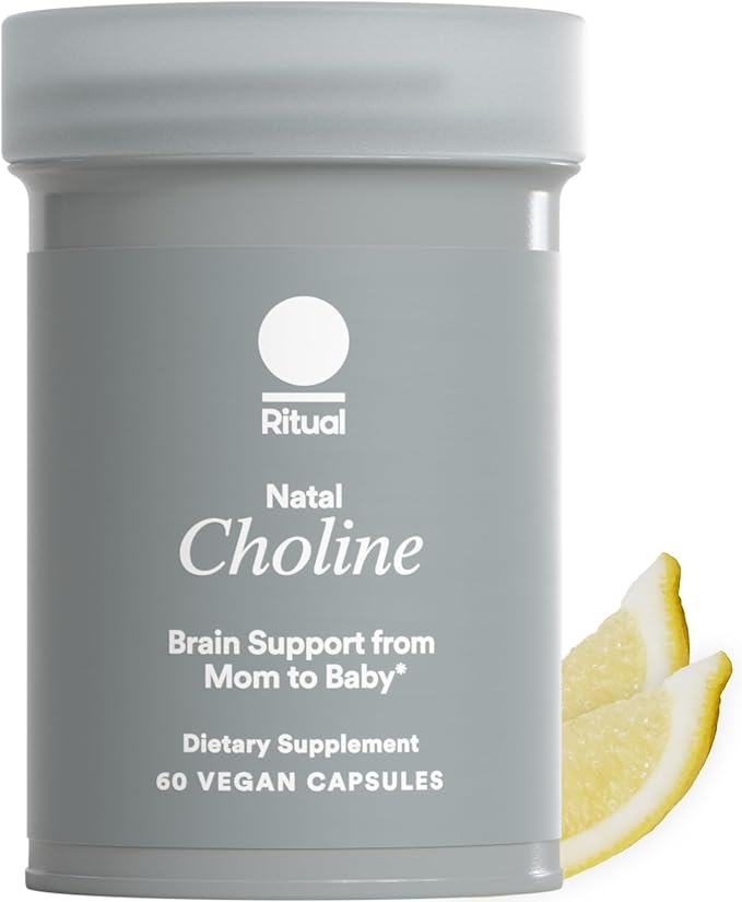 Ritual Natal Choline Supplement, 550mg, Supports BabyAos Cognitive Function When Taken During Pregnancy and Choline Content in Breastmilk, 30 Day Supply