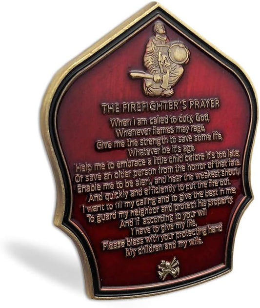 Fireman Prayer Firefighter Challenge Coin