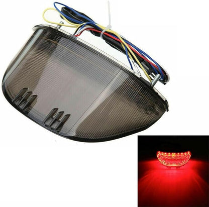 Smoked ATV LED Taillight 12V Motorcycle Brake Light with LED Turn Signals Compatible with 2003-2006 Honda CBR600RR 2004-2007 CBR1000RR