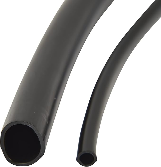 Raindrip 016010T 14 in. Drip Irrigation Supply Tubing, 100 ft., 14 in x 100 ft, for Drip Irrigation Parts, and Drip Systems, Black Polyethylene