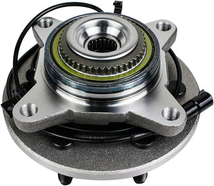 Autoround 515043 Front Wheel Bearing and Hub Assembly Fit for 4x4 4WD Ford Expedition & Lincoln Navigator 2000-2006, 6 Lug w/ABS