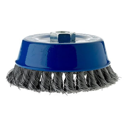 189080 - 5" x 58"-11 Knot Cup Brush, .020 Carbon Steel Wire