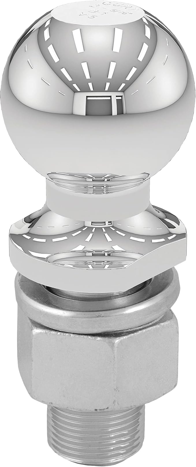 CURT 40078 2-5/16-Inch Chrome Trailer Hitch Ball, 15,000 lbs, 1-1/4 x 2-5/8-Inch Shank