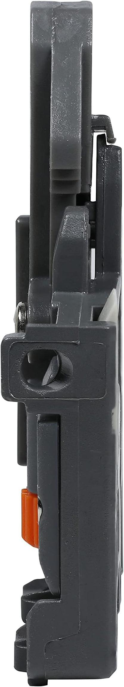 10 Pairs of DTC Undermount Drawer Slide Plastic Front Locking Device, Grey with Screws Included