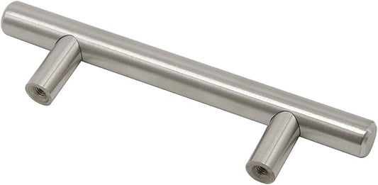 Gobrico 6 Pack T bar Kitchen Cabinet Drawer Handles and Pulls in Brushed Nickel Stainless Steel Dresser Kitchen Knobs Hole Centers 3Inch76mm Total Length 5Inch128mm