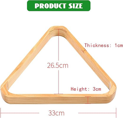 flexman Pool Ball Rack, Wooden Billiard Ball Rack, Pool Table Ball Holder Positioning Rack, Sports Supplies Accessories for for Snooker or Pool
