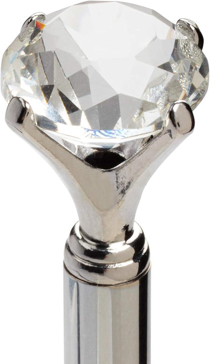 Abbott Collection 20-BIJOUX-SIL Pen wLarge Gem-Silver-5.5" L, 5.5 inches L