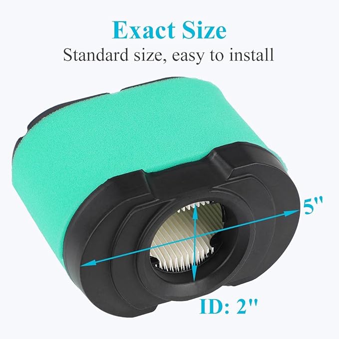 Professional 792105 air filter, durable air cleaner 276890 with fuel filter, compatible with BS V-Twin Engine 44H777 5405K 593240 4163205 GY21057 Air filter