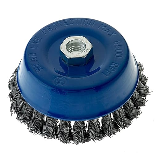 189080 - 5" x 58"-11 Knot Cup Brush, .020 Carbon Steel Wire