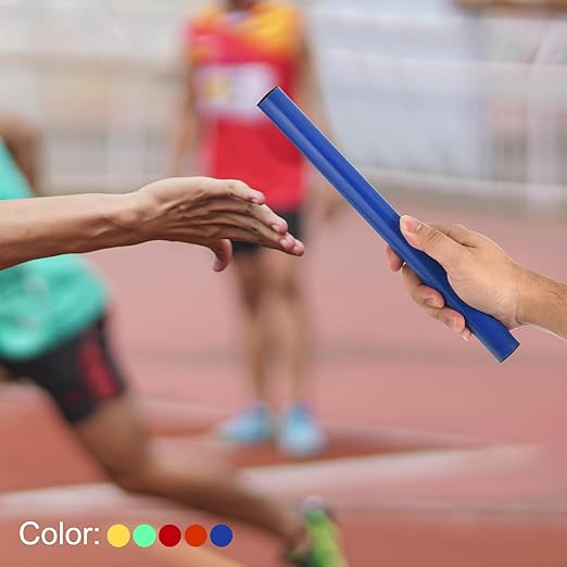 PATIKIL Junior Relay Track Batons, Plastic Race Field Running Stick for Outdoor Athletics Sport Game Tool