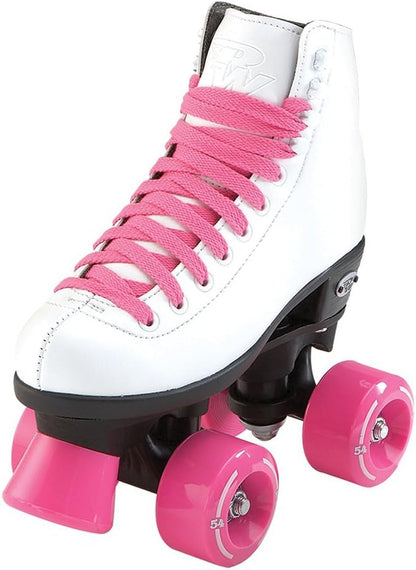 Riedell RW Wave Roller Skates - Kids Quad Roller Skates for IndoorOutdoor