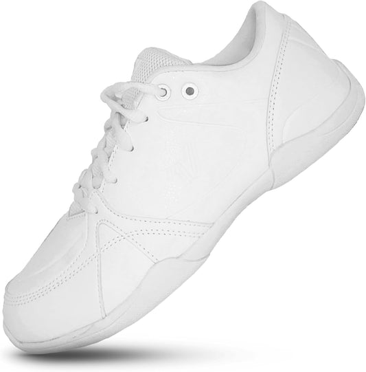 3 Y , Varsity Spirit Huddle Cheer Shoes for Women and Girls - Lightweight and Durable White Cheer Shoes for Cheerleaders and Athletes.