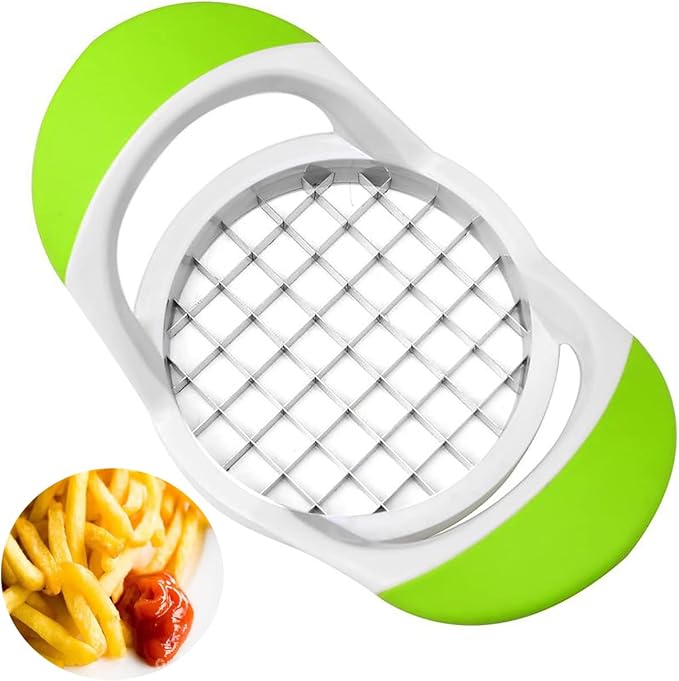 Potato Fries Cutter Machine, Multi- purpose Stainless Steel Carrot Vegetable Potato Slicer Apply to Restaurant Home Kitchen, French Fry Cutter Handheld
