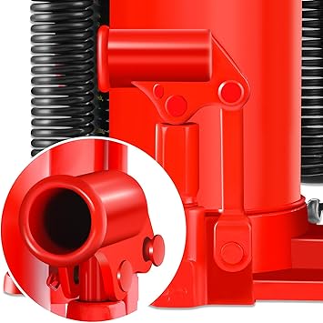 DNA MOTORING Air Hydraulic Bottle Jack - 20 Ton (40,000 lbs) Capacity, Manual Handle and Air Pump for Car Pickup Truck RV Auto Repair,TOOLS-00323