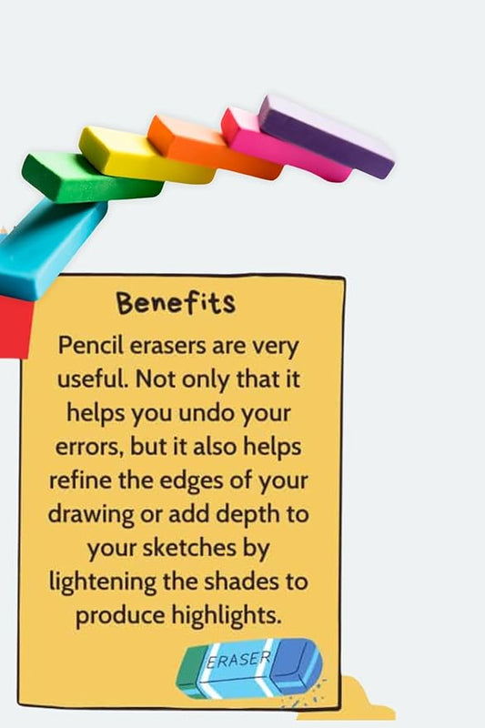 Color Erasers  Bright  Fun (Pink)