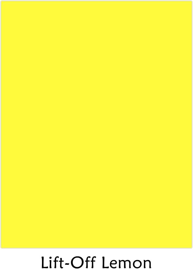 Neenah Paper 21021 Color Cardstock, 65lb, 8 12 x 11, Lift-Off Lemon, 250 Sheets