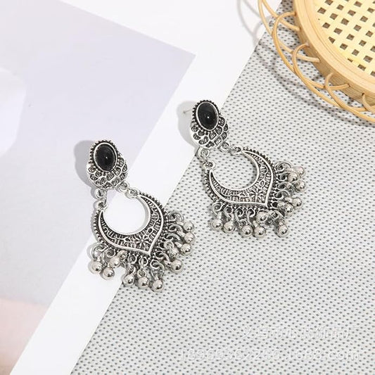 Vintage Chandelier Earrings Beaded Tassel Earring for Women Bohemian Ethnic Retro Style Gold Silver.